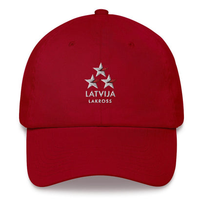 Latvija Lakross Adult Dad Hat Signature Lacrosse