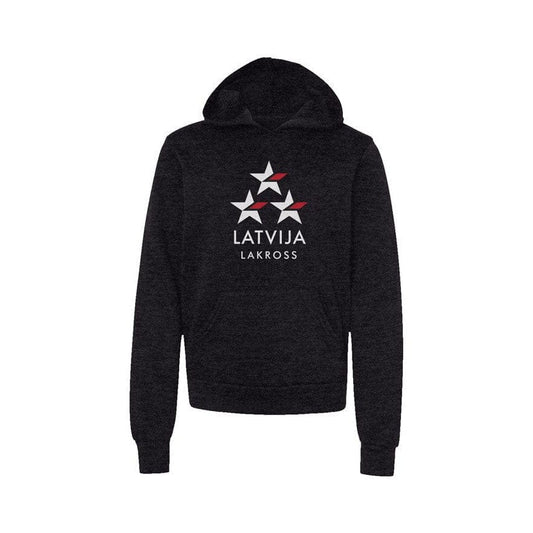 Latvija Lakross Premium Youth Hoodie Signature Lacrosse