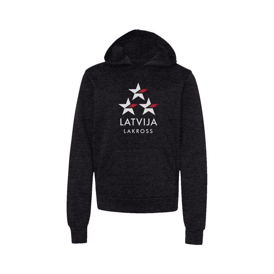 Latvija Lakross Premium Youth Hoodie Signature Lacrosse
