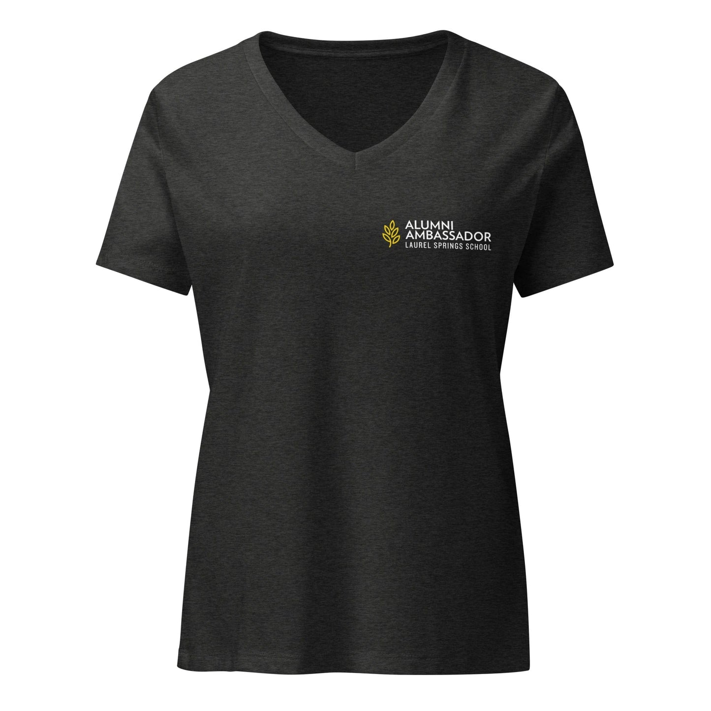 Laurel Spring Alumni Women's Relaxed V-Neck T-Shirt Signature Lacrosse