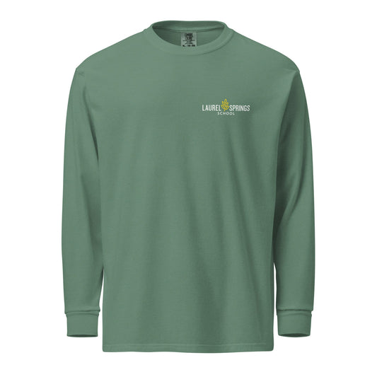 Laurel Springs Garment-Dyed Heavyweight Long Sleeve Shirt Signature Lacrosse