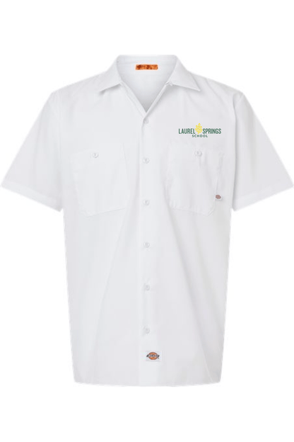 Laurel Springs Men's Dickies Industrial Short Sleeve Work Shirt Signature Lacrosse