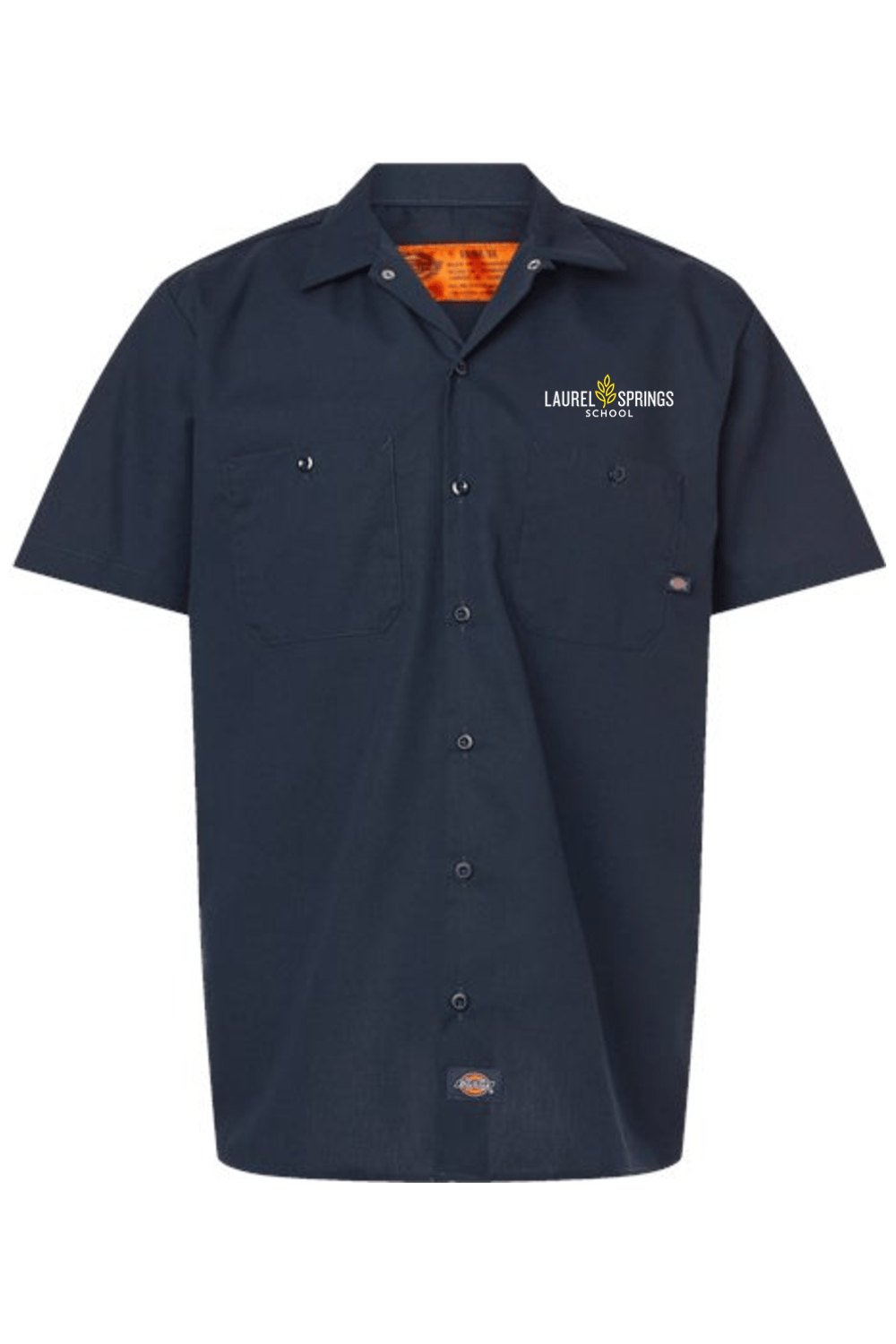 Laurel Springs Men's Dickies Industrial Short Sleeve Work Shirt Signature Lacrosse