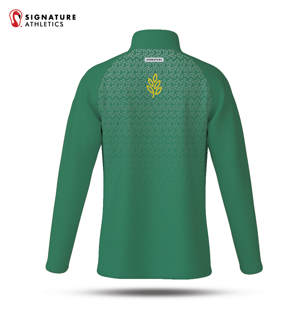 Laurel Springs Men's Green Player Quarter Zip Signature Lacrosse