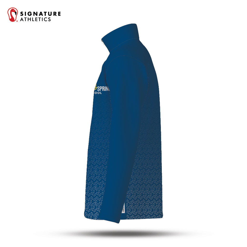 Laurel Springs Men's Navy Player Quarter Zip Signature Lacrosse