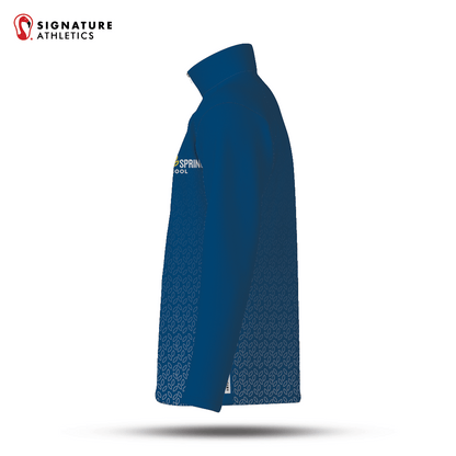 Laurel Springs Men's Navy Player Quarter Zip Signature Lacrosse