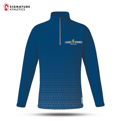Laurel Springs Men's Navy Player Quarter Zip Signature Lacrosse