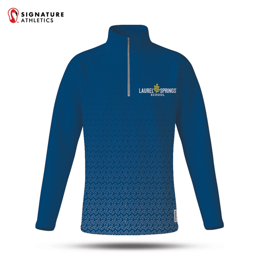 Laurel Springs Men's Navy Player Quarter Zip: Laurel Springs School Signature Lacrosse