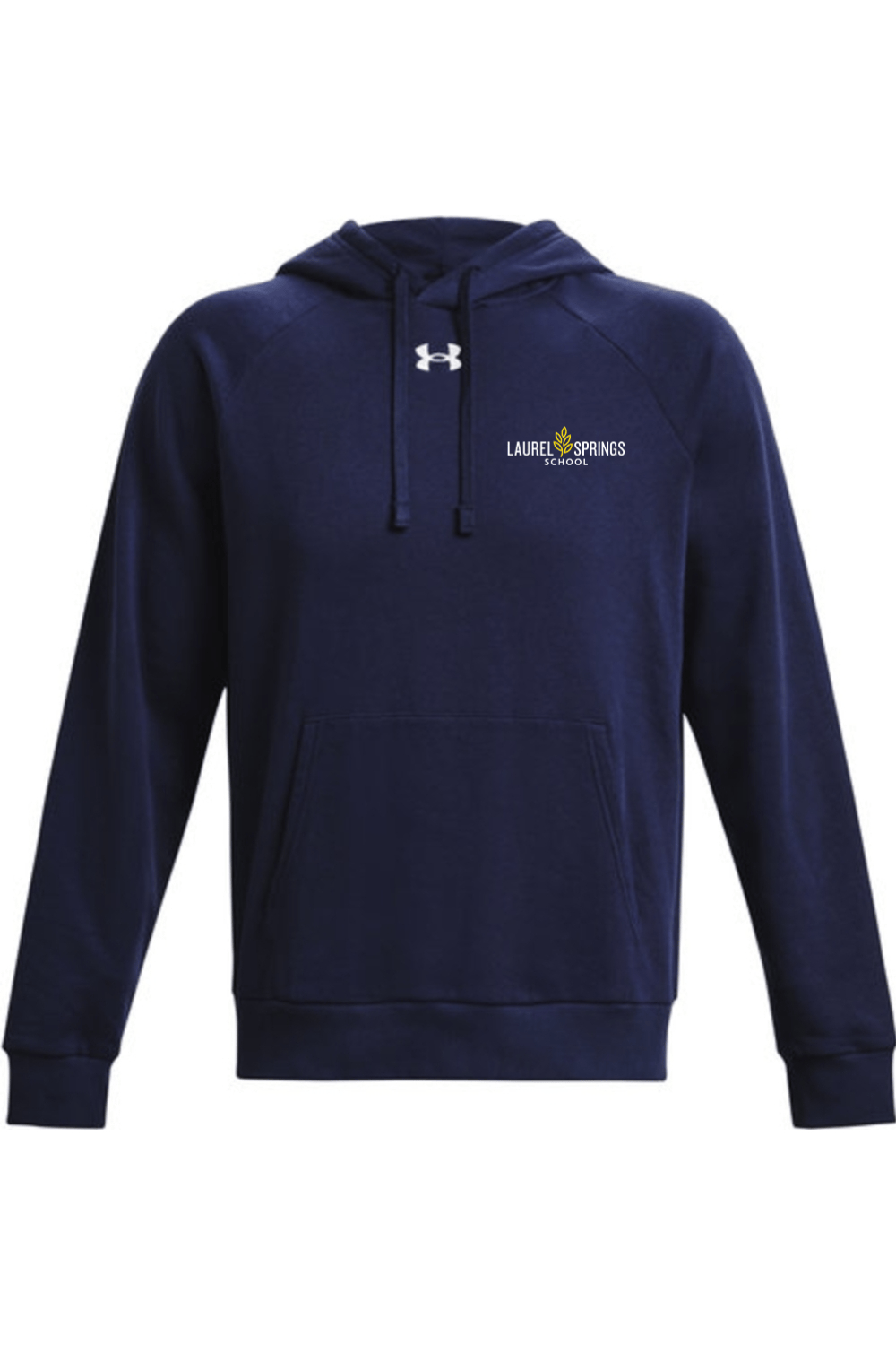 Laurel Springs Men's Under Armour Men's Rival Fleece Hooded Sweatshirt Signature Lacrosse