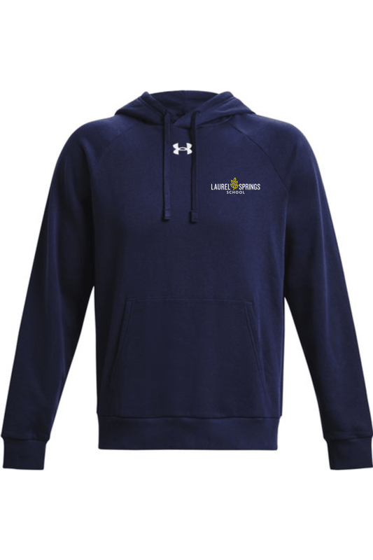 Laurel Springs Men's Under Armour Men's Rival Fleece Hooded Sweatshirt Signature Lacrosse