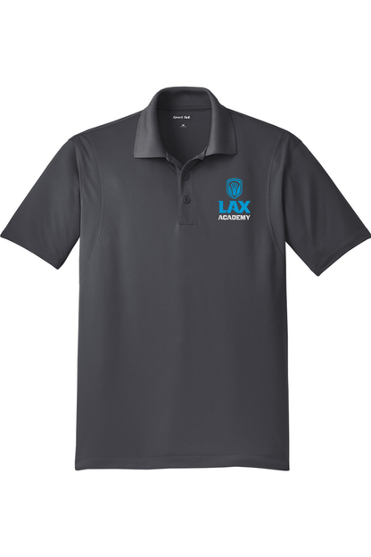 Lax Academy Adult Embroidered Athletic Polo Signature Lacrosse