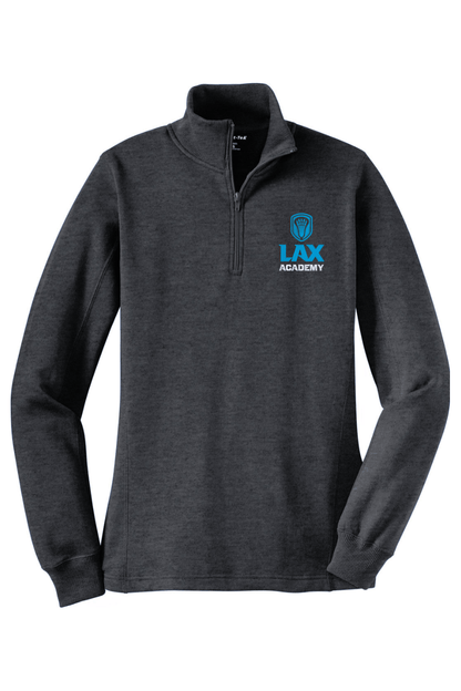 Lax Academy Adult Women's Embroidered Quarter-Zip Pullover Signature Lacrosse