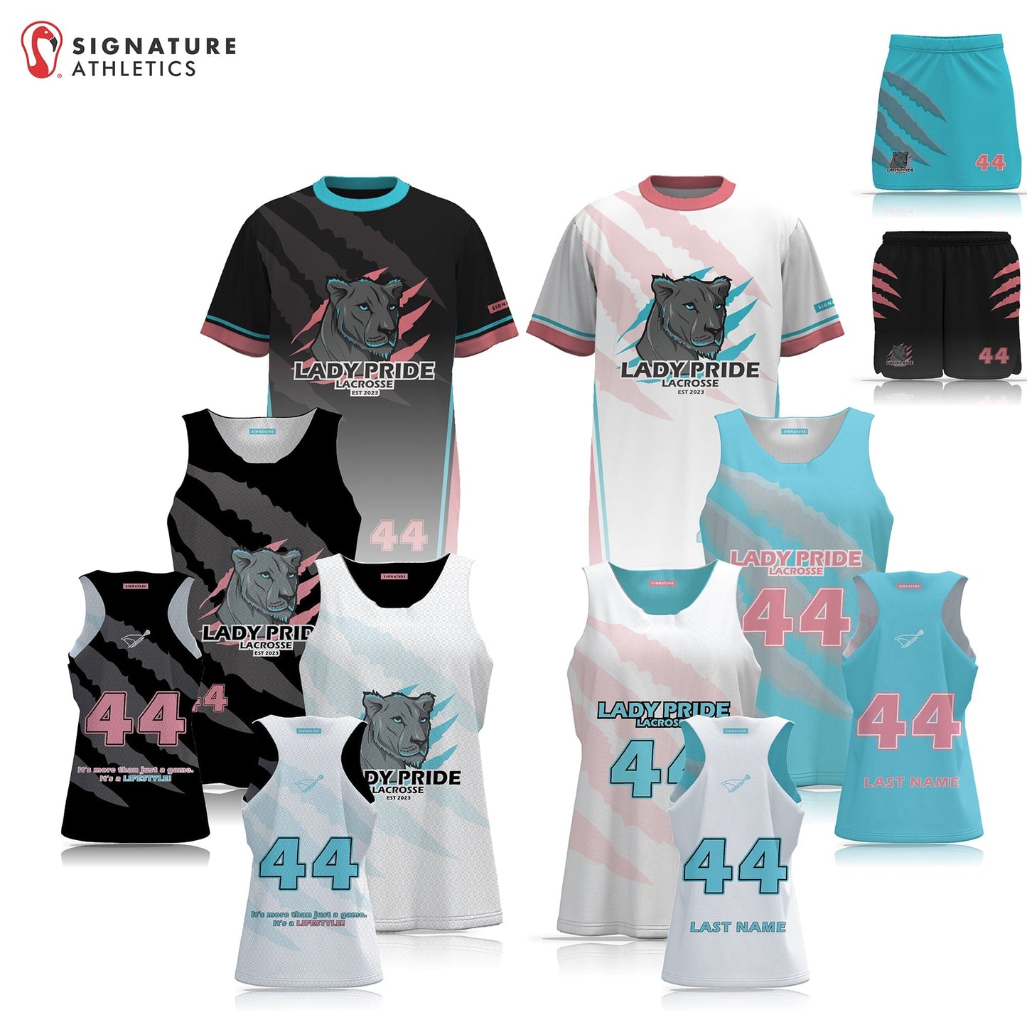 Lax Life California Women's 6 Piece Player Package: Lady Pride Purpose - U10 Signature Lacrosse