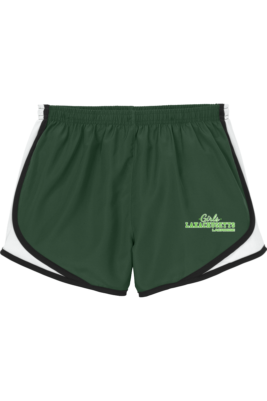 Laxachusetts Lacrosse Adult Athletic Women's Shorts Signature Lacrosse