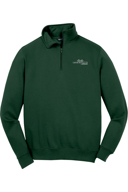 Laxachusetts Lacrosse Adult Embroidered Quarter-Zip Pullover Signature Lacrosse