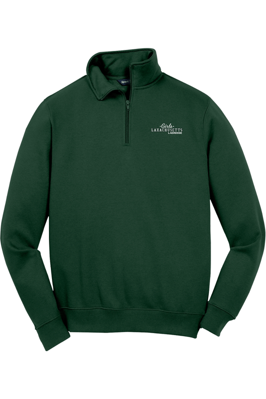 Laxachusetts Lacrosse Adult Embroidered Quarter-Zip Pullover Signature Lacrosse