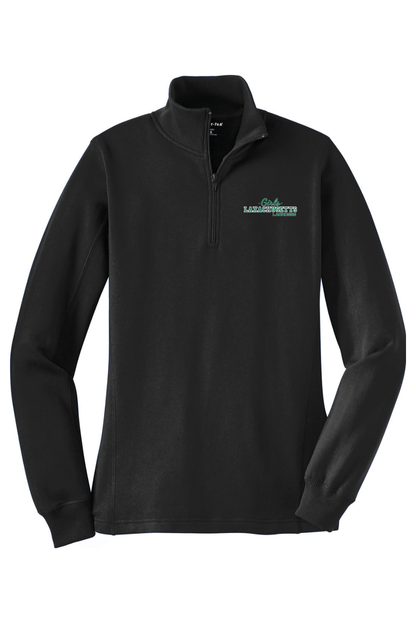 Laxachusetts Lacrosse Adult Women's Embroidered Quarter-Zip Pullover Signature Lacrosse