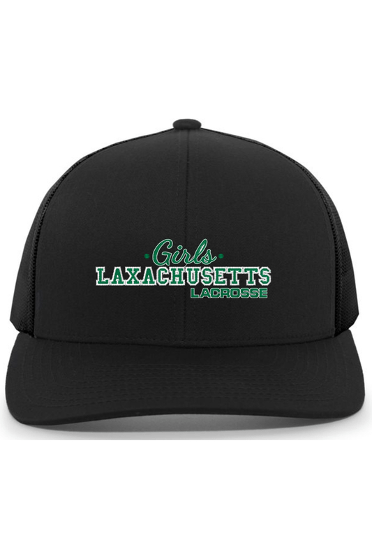 Laxachusetts Lacrosse Embroidered Trucker Hat Signature Lacrosse