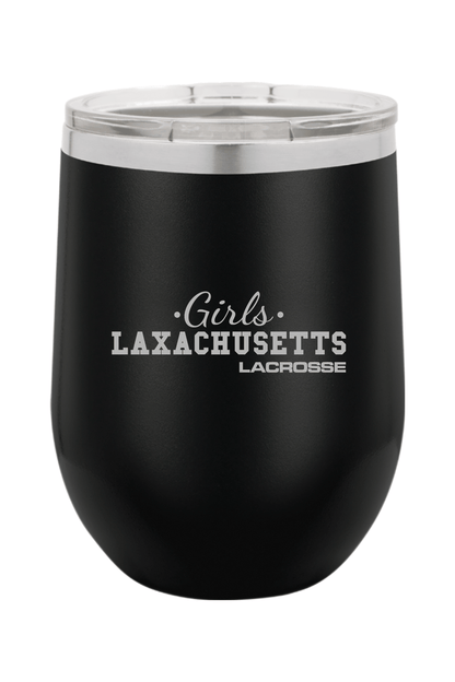 Laxachusetts Lacrosse Insulated Wine Tumbler Signature Lacrosse