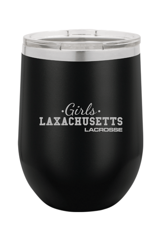 Laxachusetts Lacrosse Insulated Wine Tumbler Signature Lacrosse