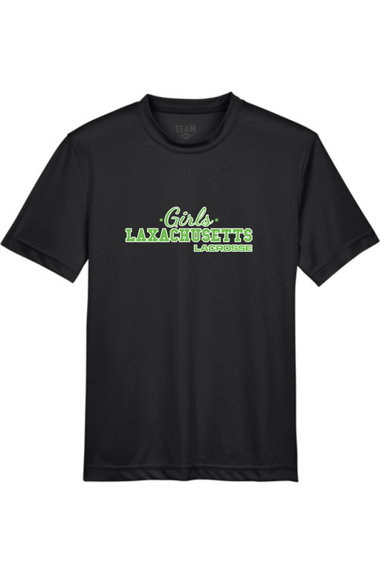 Laxachusetts Lacrosse Youth Athletic T-Shirt Signature Lacrosse
