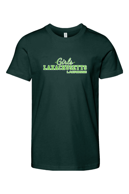 Laxachusetts Lacrosse Youth Lifestyle T-Shirt Signature Lacrosse