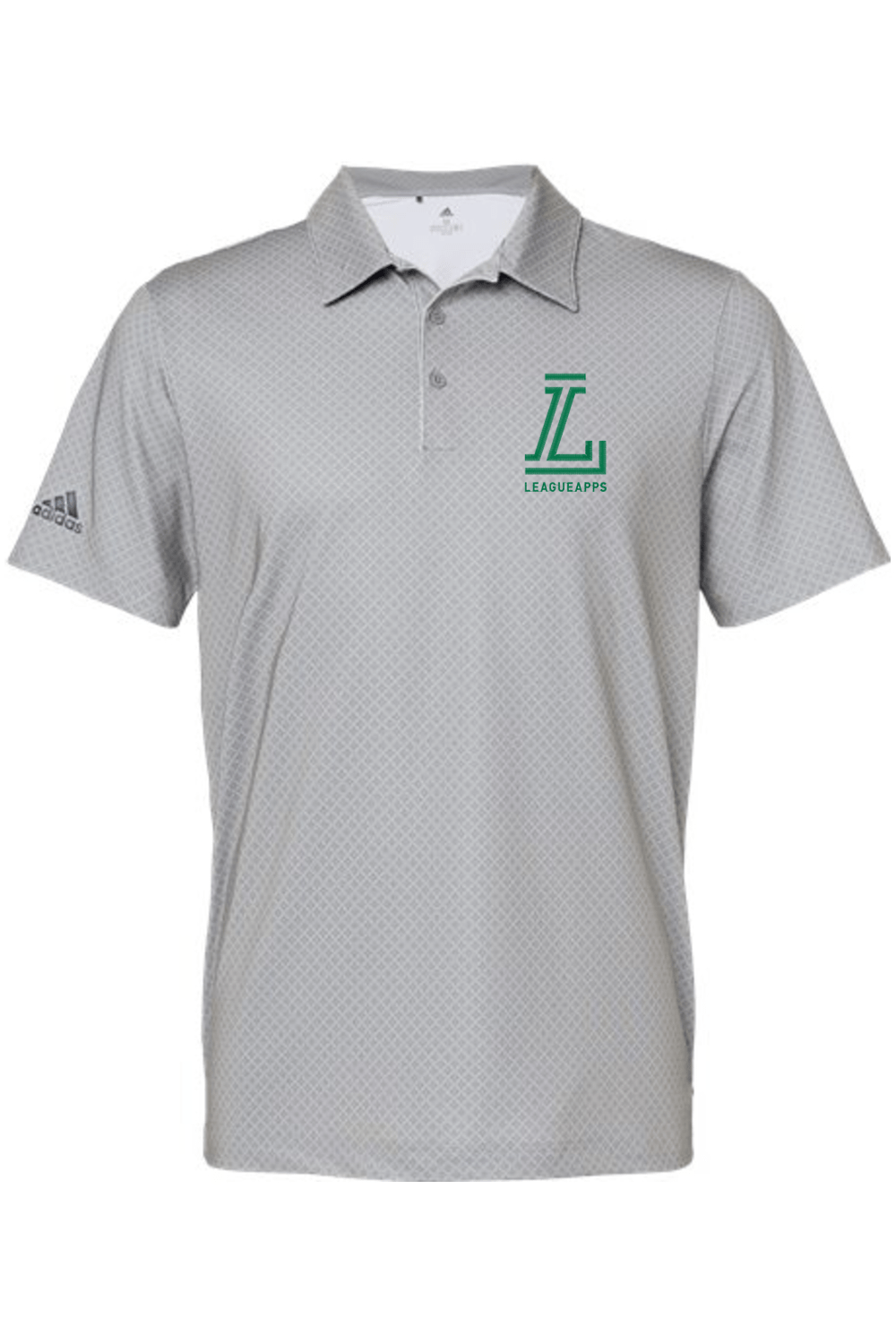 League Apps Adidas Diamond Dot Print Polo Signature Lacrosse