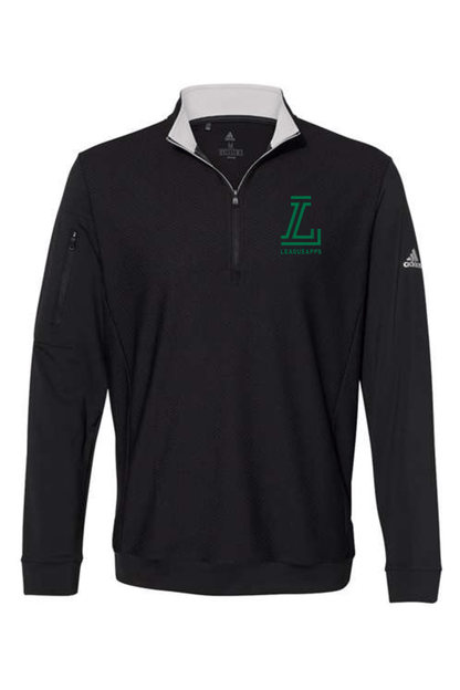 League Apps Adidas Performance Textured Quarter-Zip Pullover Signature Lacrosse