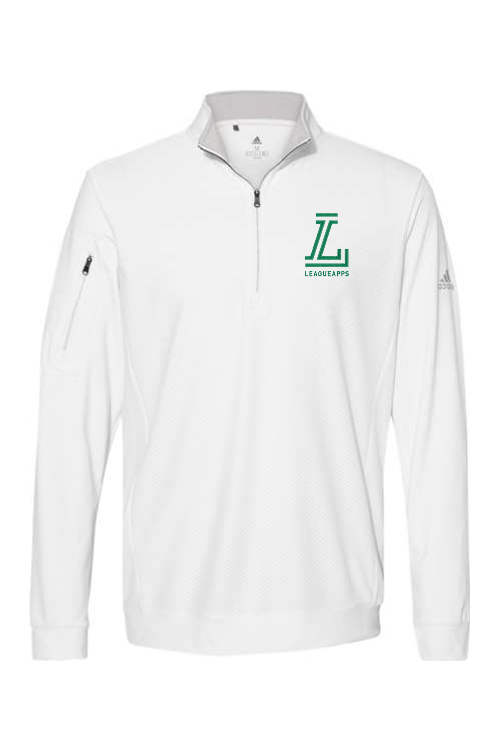 League Apps Adidas Performance Textured Quarter-Zip Pullover Signature Lacrosse
