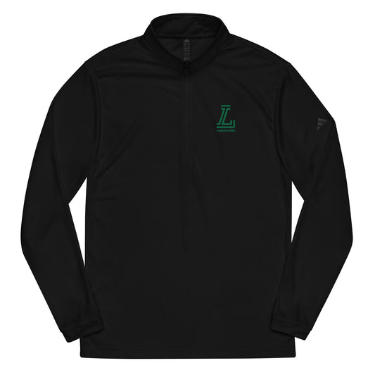 League Apps Embroidered adidas Quarter Zip Pullover Signature Lacrosse