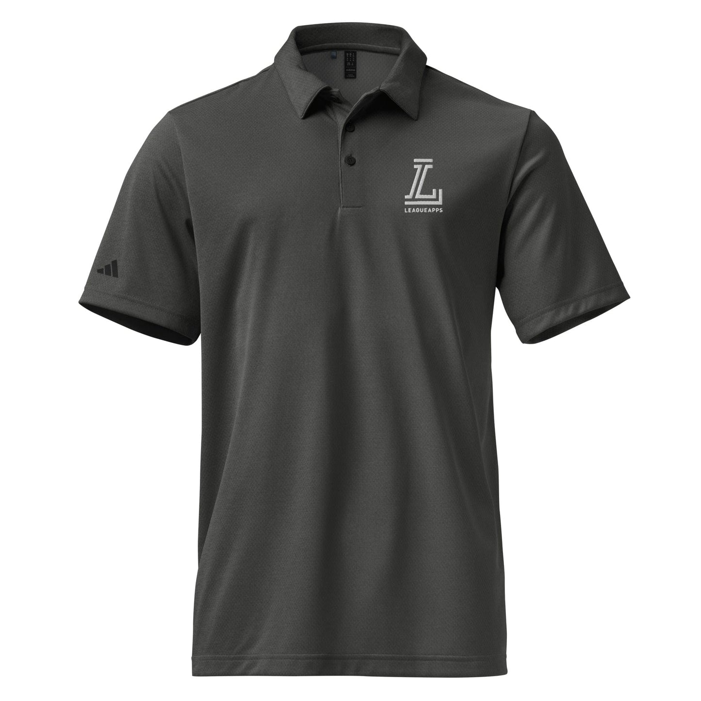 League Apps Embroidered adidas Space-Dyed Polo Signature Lacrosse