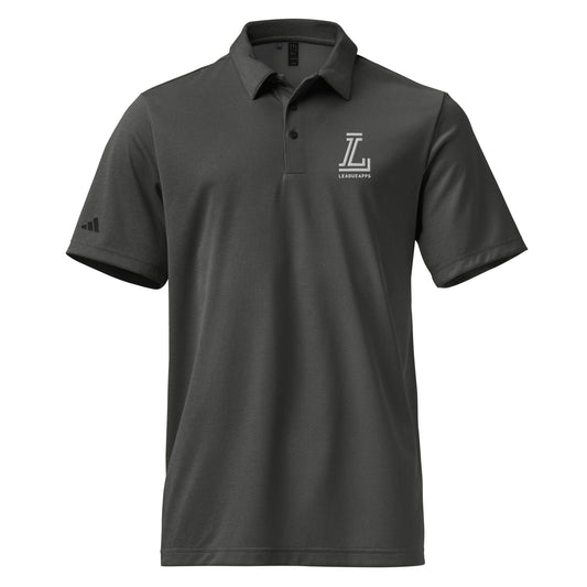 League Apps Embroidered adidas Space-Dyed Polo Signature Lacrosse