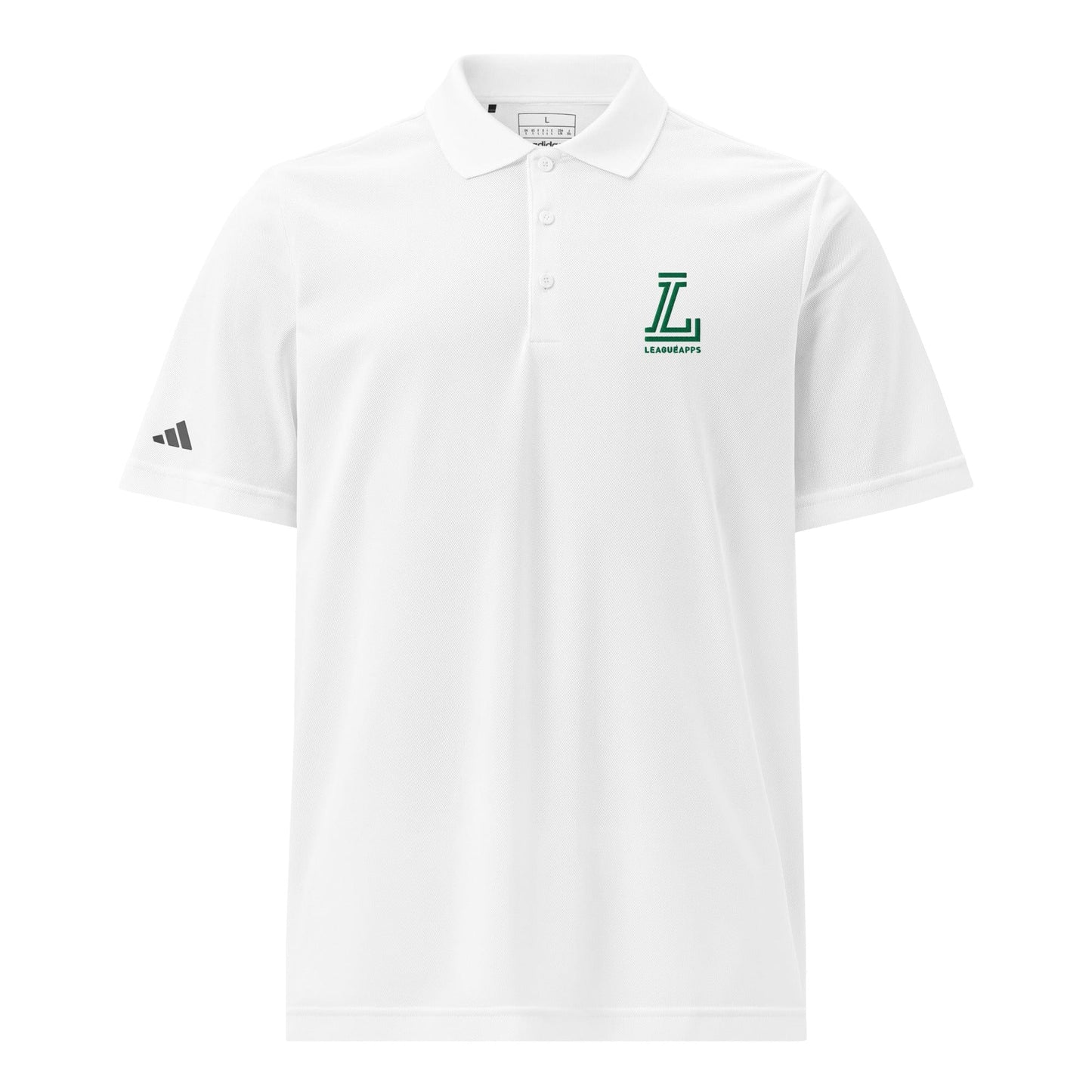 League Apps Embroidered adidas Sport Polo Shirt Signature Lacrosse