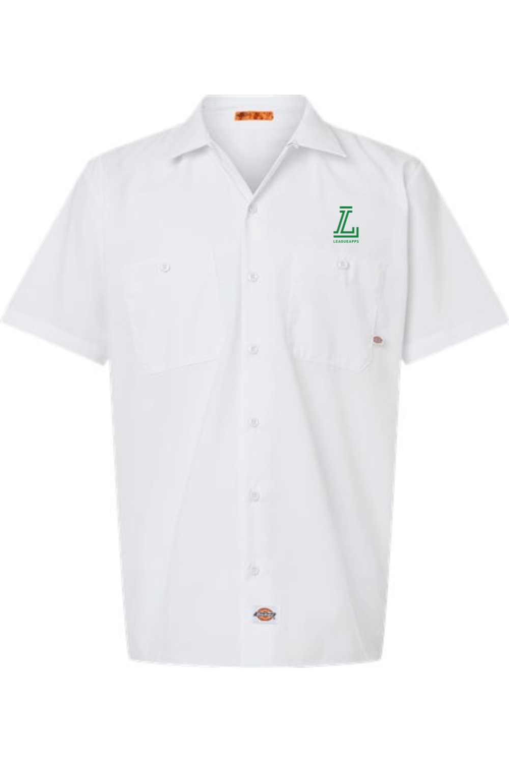 League Apps Men's Dickies Industrial Short Sleeve Work Shirt Signature Lacrosse