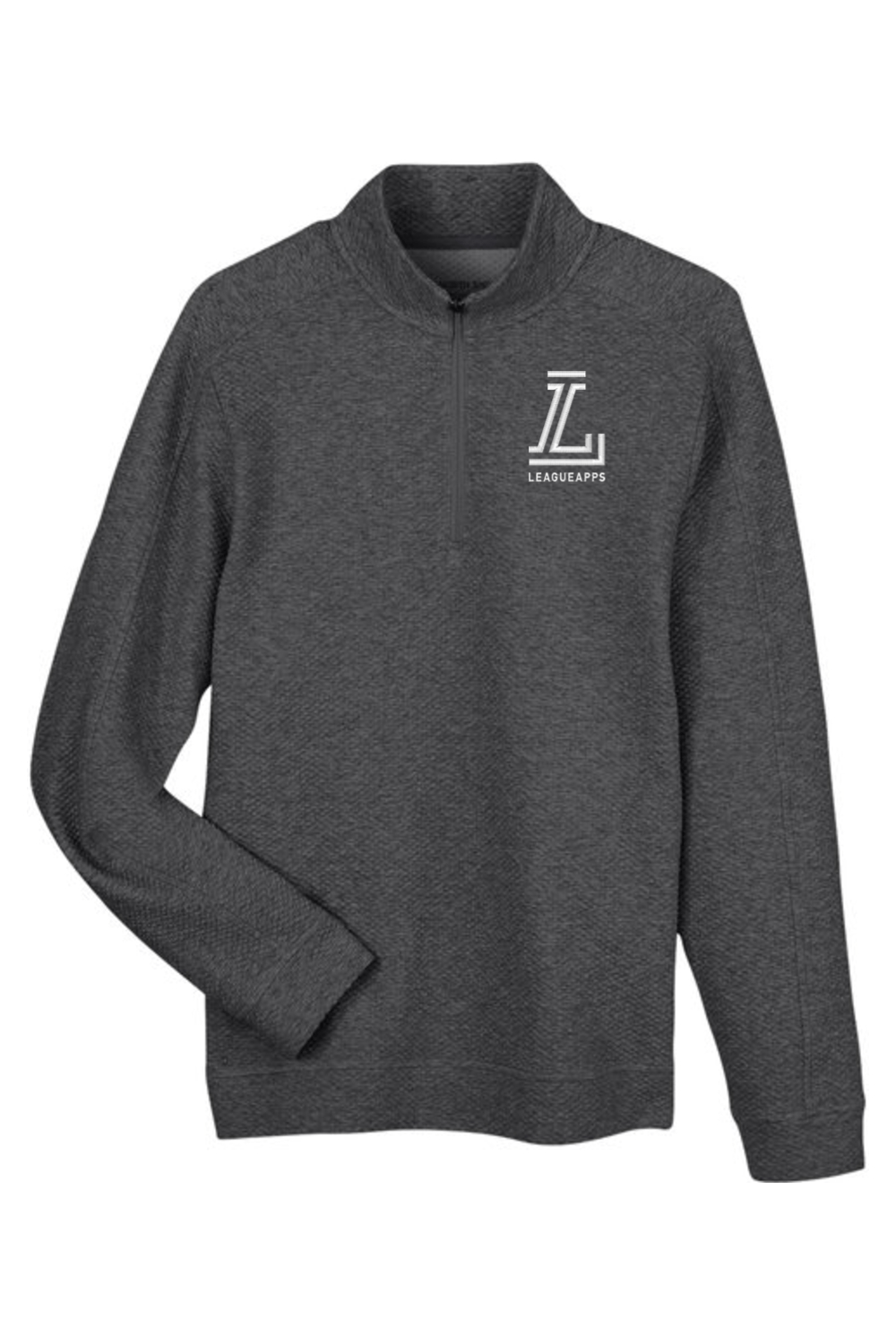 League Apps North End Men's Spirit Textured Quarter-Zip Signature Lacrosse