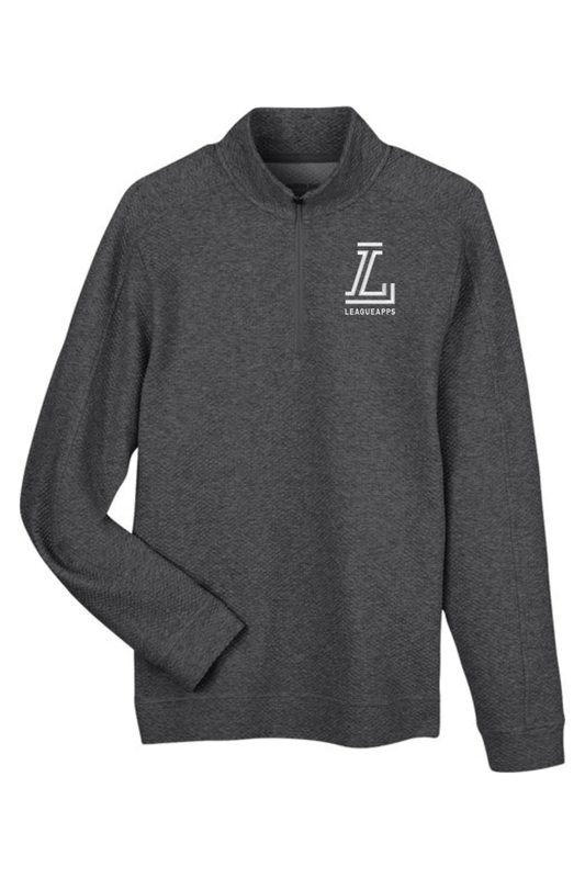League Apps North End Men's Spirit Textured Quarter-Zip Signature Lacrosse