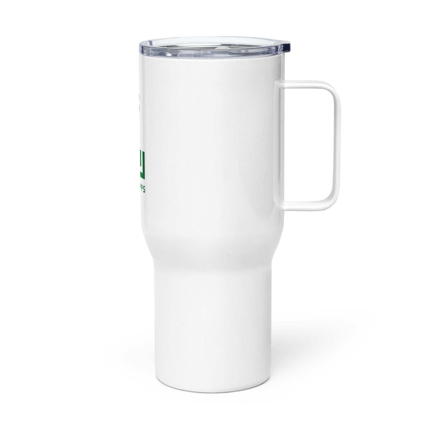 League Apps Travel Mug with a Handle Signature Lacrosse