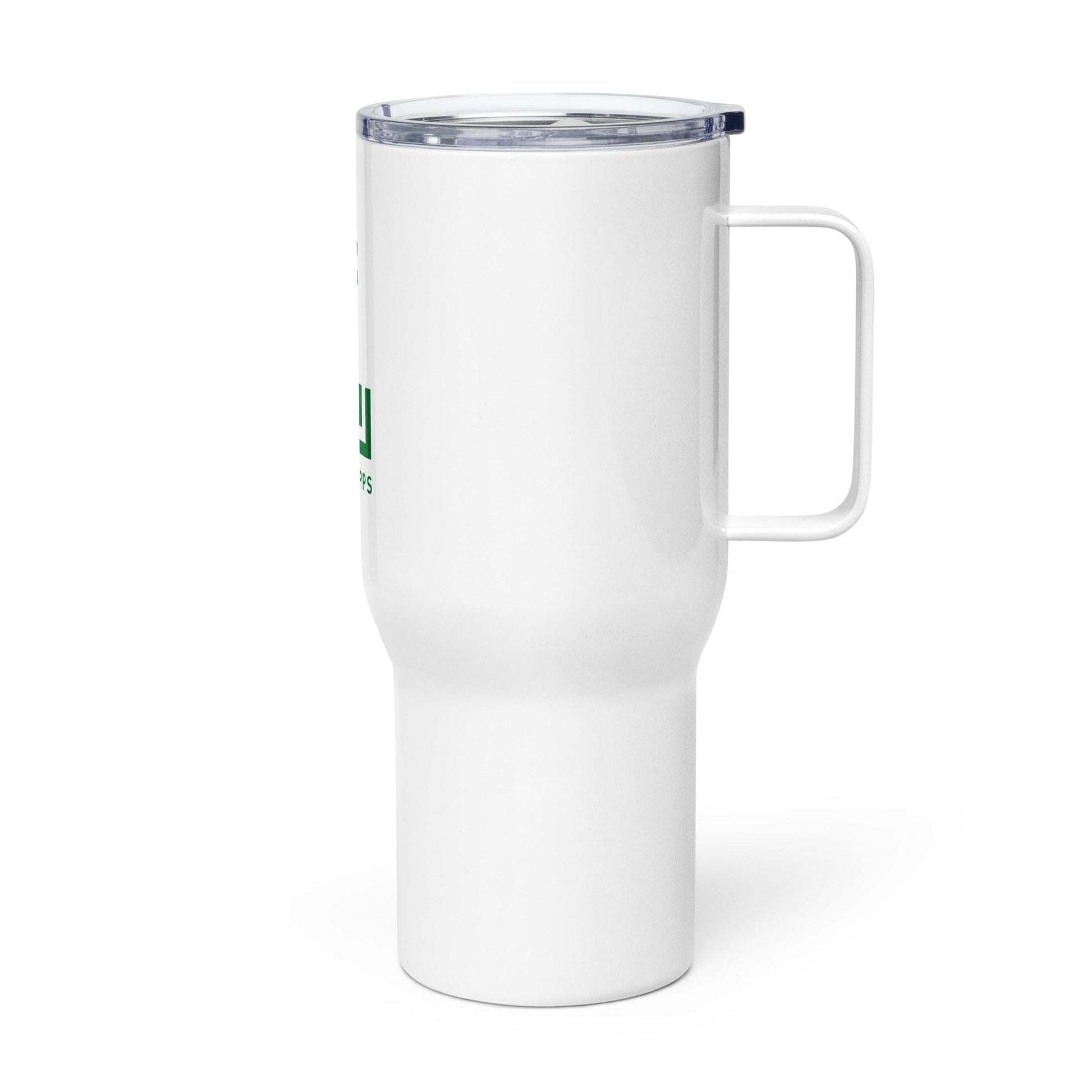 League Apps Travel Mug with a Handle Signature Lacrosse