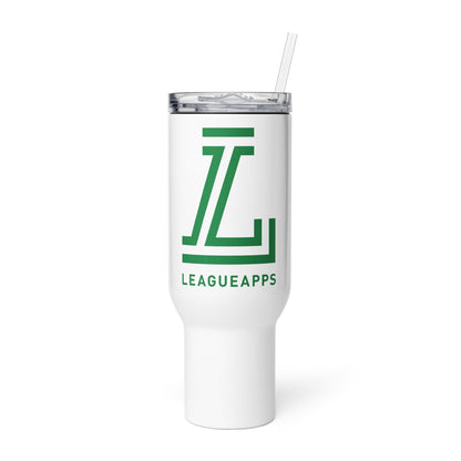 League Apps Travel Mug with a Handle Signature Lacrosse