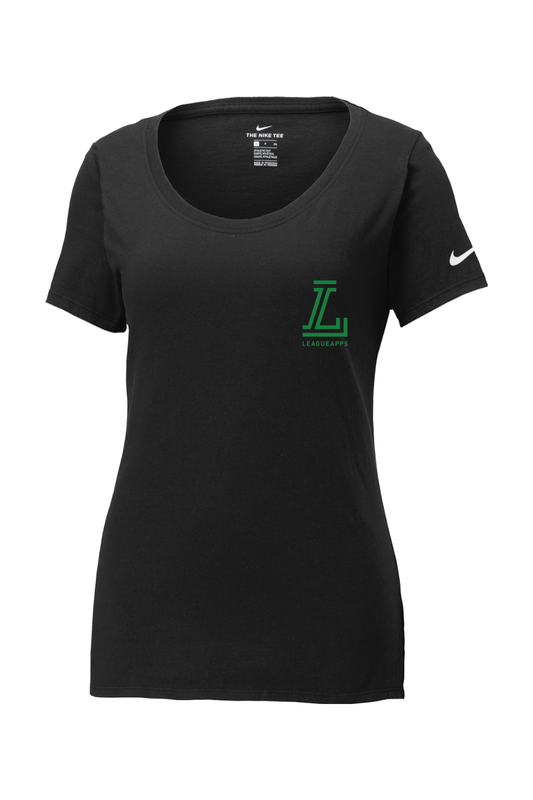League Apps Women's Nike Core Cotton Scoop Neck Tee Signature Lacrosse