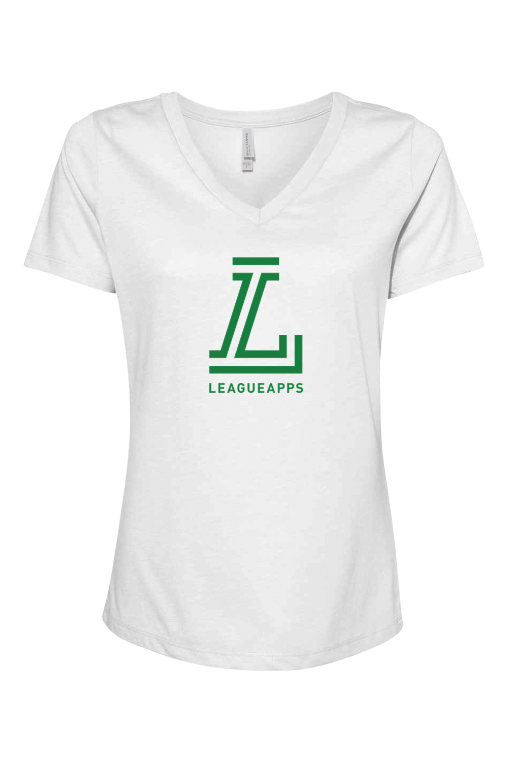 League Apps Women's Relaxed V-Neck T-Shirt Signature Lacrosse