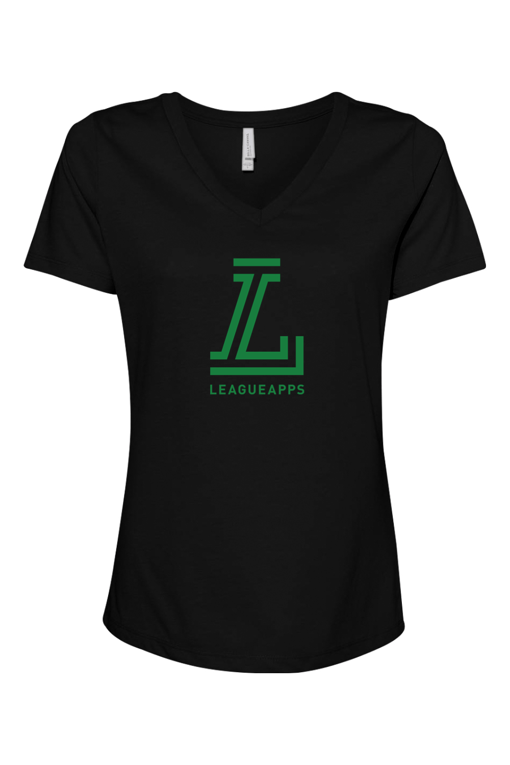 League Apps Women's Relaxed V-Neck T-Shirt Signature Lacrosse