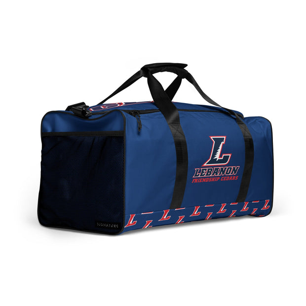 Lebanon Friendship Cedars Sideline Duffle Bag Signature Lacrosse