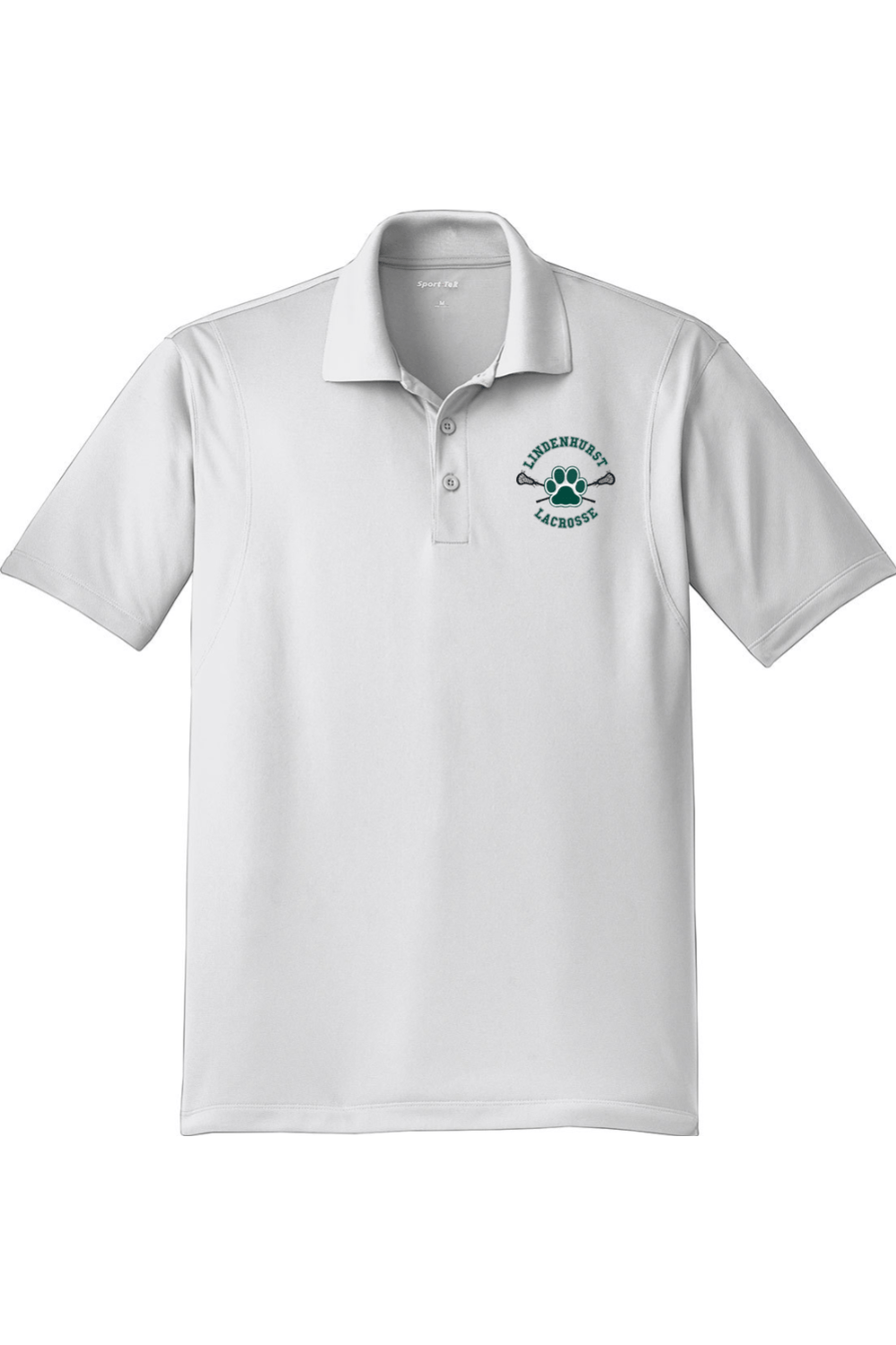 Lindenhurst Lacrosse Adult Embroidered Athletic Polo Signature Lacrosse