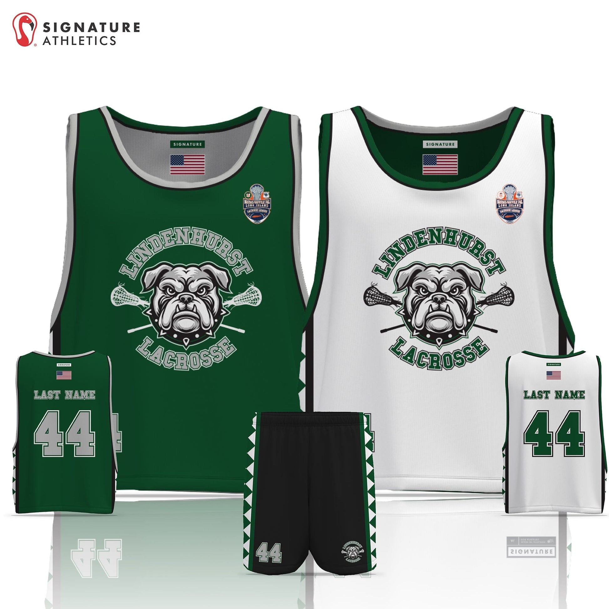 Lindenhurst Lacrosse Men's 2 Piece Player Package: Grade 1st-2nd Signature Lacrosse