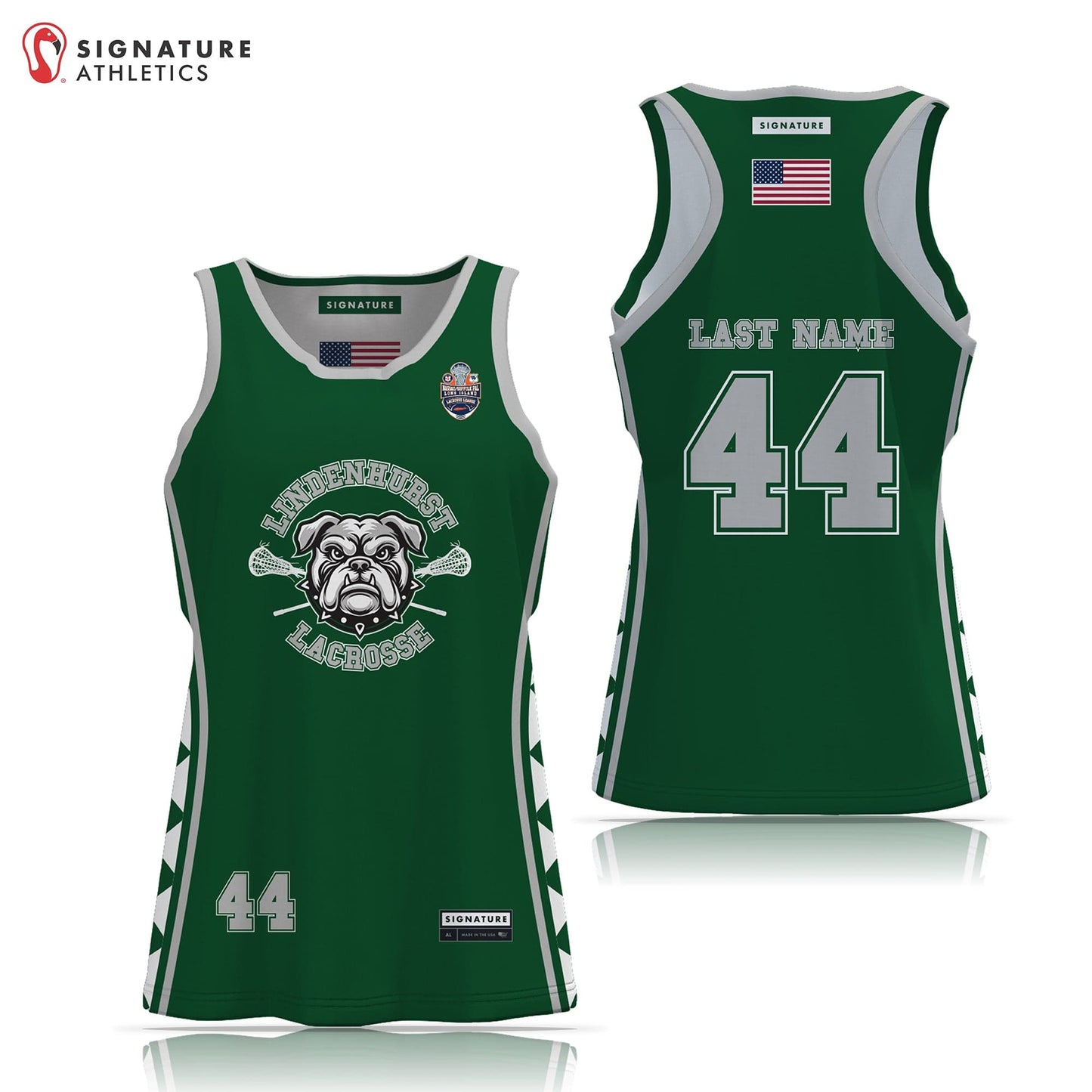 Lindenhurst Lacrosse Women's Reversible Game Pinnie Signature Lacrosse