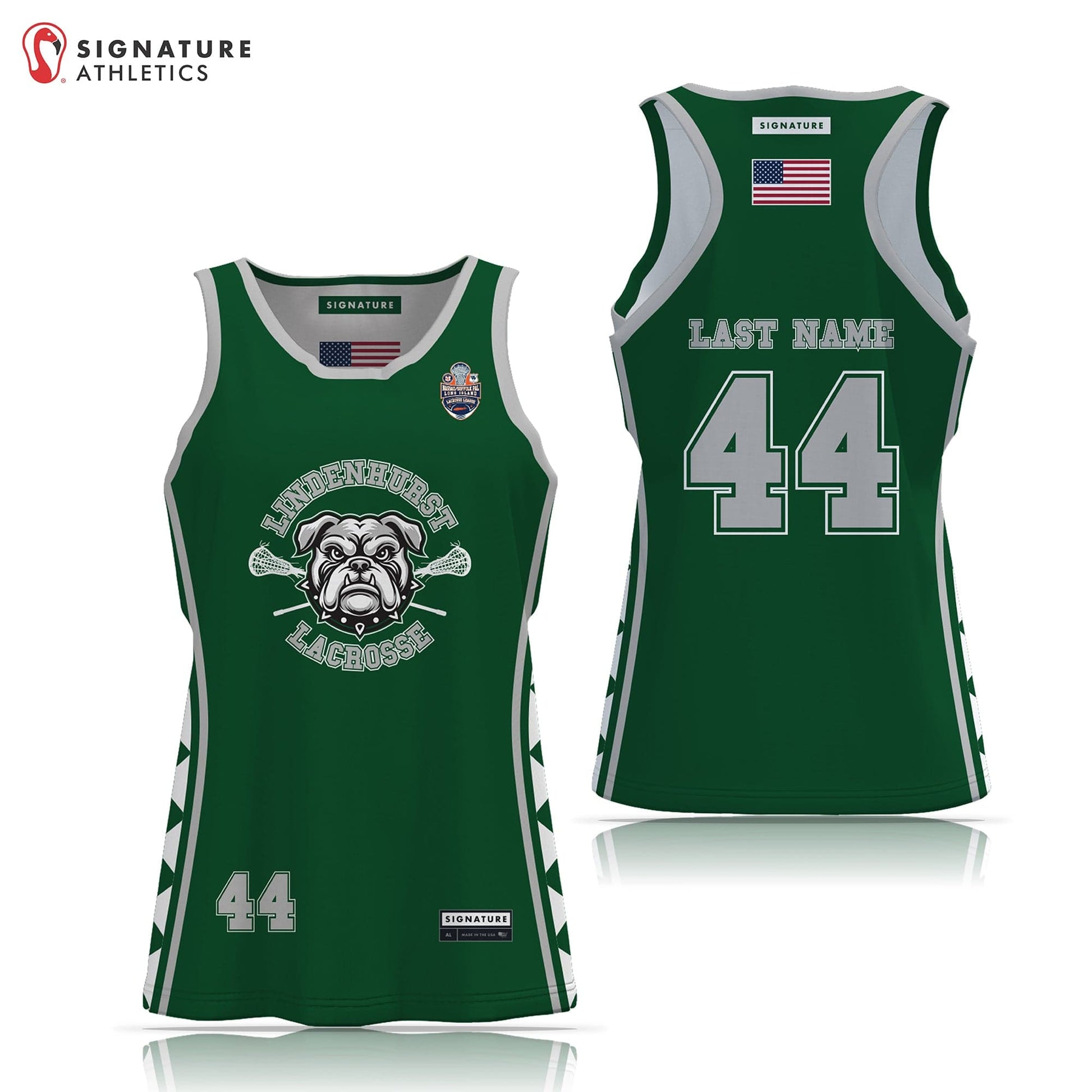 Lindenhurst Lacrosse Women's Reversible Game Pinnie Signature Lacrosse