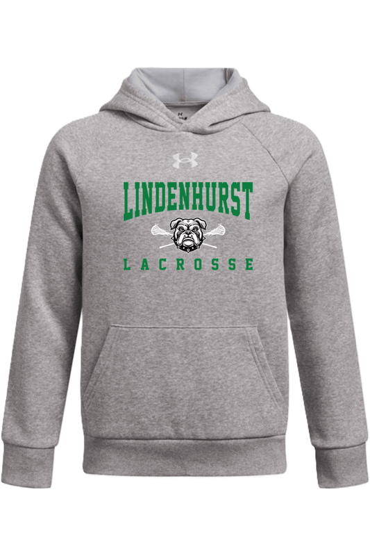 Lindenhurst Lacrosse Youth Rival Fleece Hooded Sweatshirt Signature Lacrosse