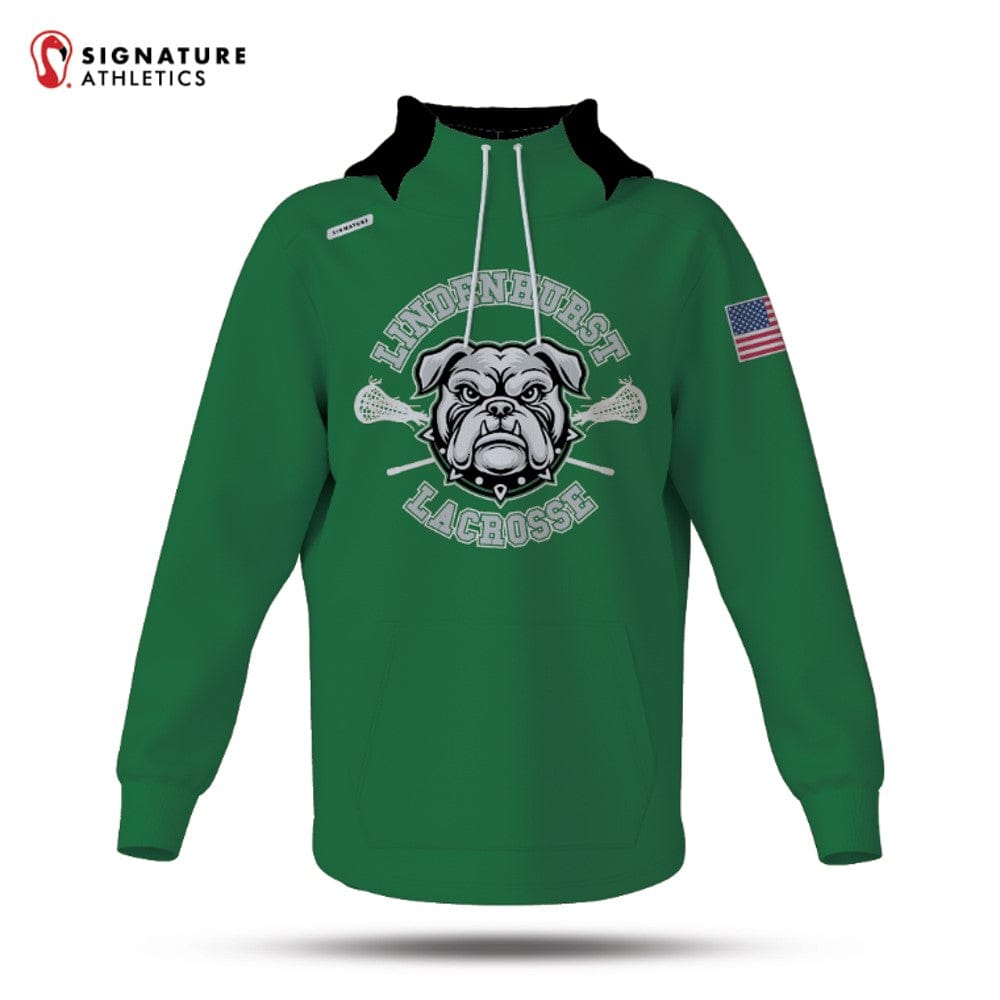 Lindenhurst Youth Lacrosse Dye Sub Scuba Hoodie Signature Lacrosse