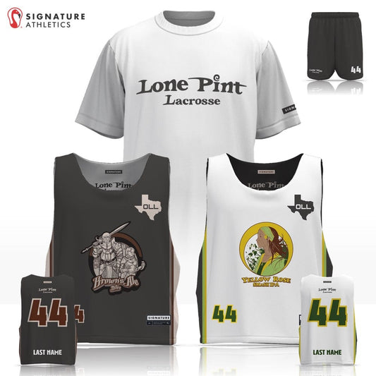 Lone Pint Lacrosse Men's 3 Piece Player Package: Lone Pint Signature Lacrosse